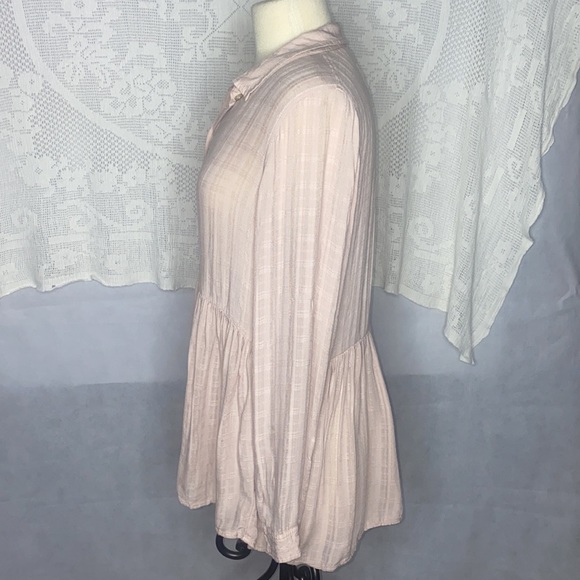 American eagle Dusty Rose L/S peplum szM - Picture 3 of 5